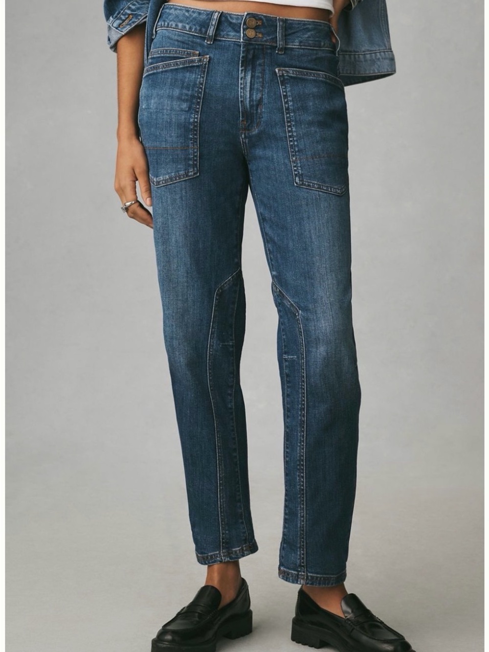 Wanderer Mid-Rise Relaxed Jeans by Pilcro